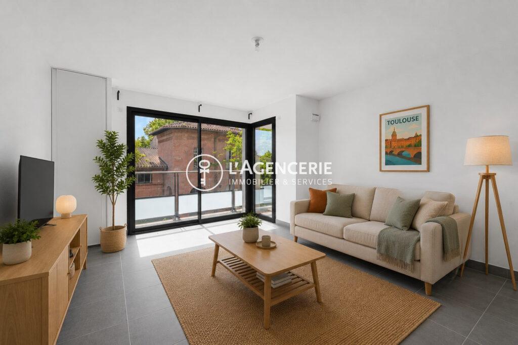 Busca, élégance urbaine – T2 lumineux avec terrasse et stationnement